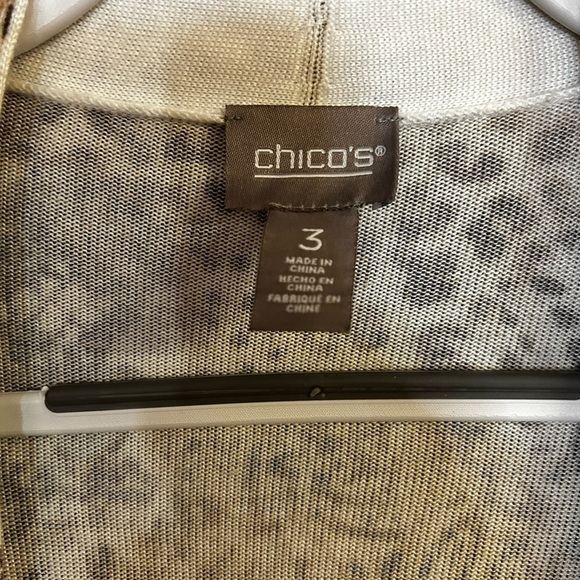 CHICO’S ANIMAL PRINT CARDIGAN NWT - Picture 4 of 7